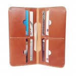 Smart long wallet MULTI-PURPOSE  กระเป๋าเงินใบยาว handmade หนังแท้ฟอกฝาด ( ใส่มือถือ )